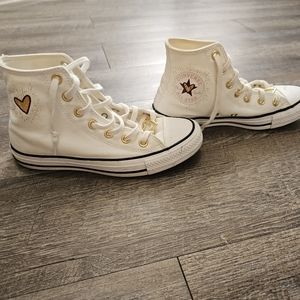 Limited Edition Heart Converse high tops